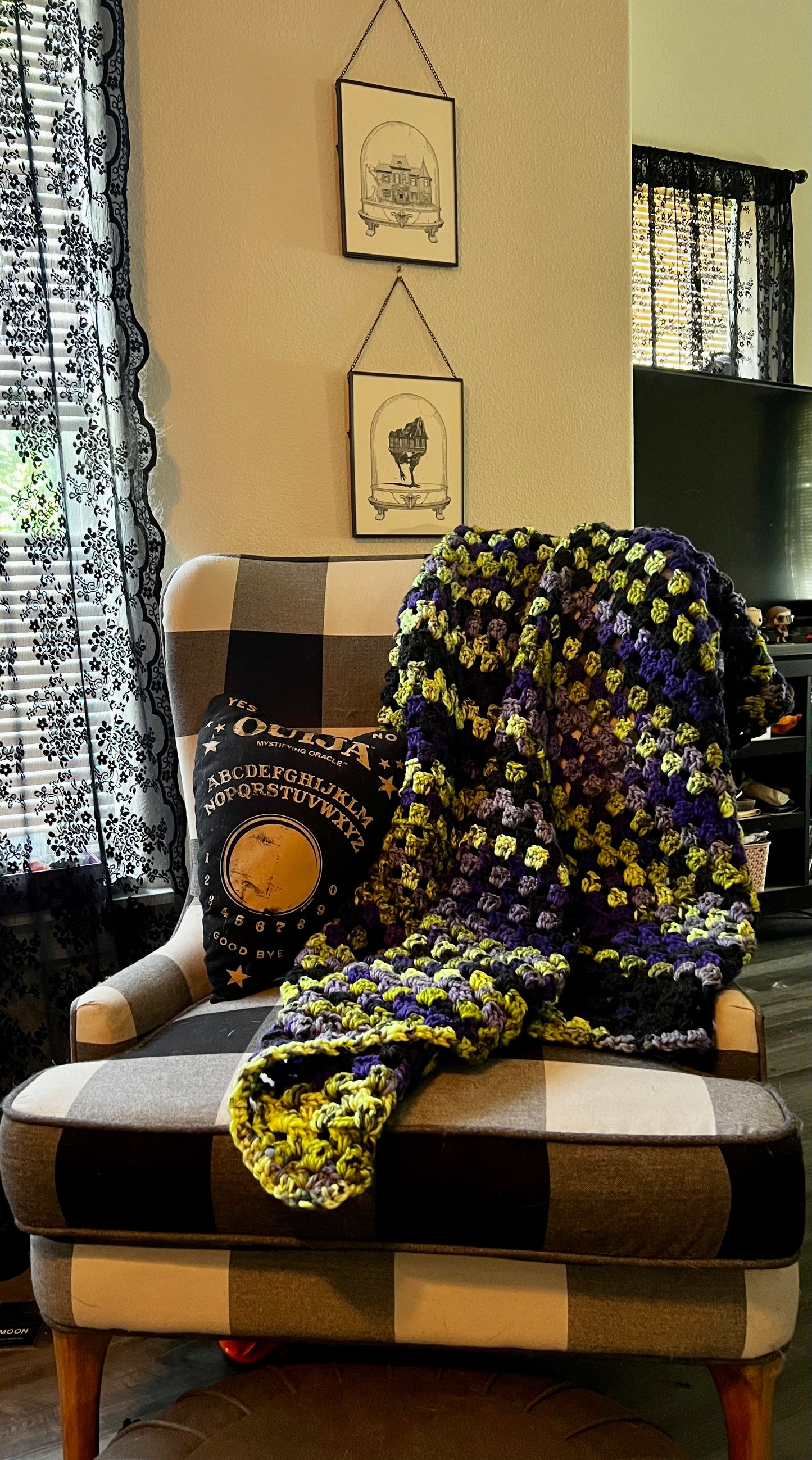 Monster Mash throw blanket